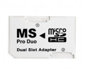 Adaptador Duplo de Micro-SD para Memory stick pro duo